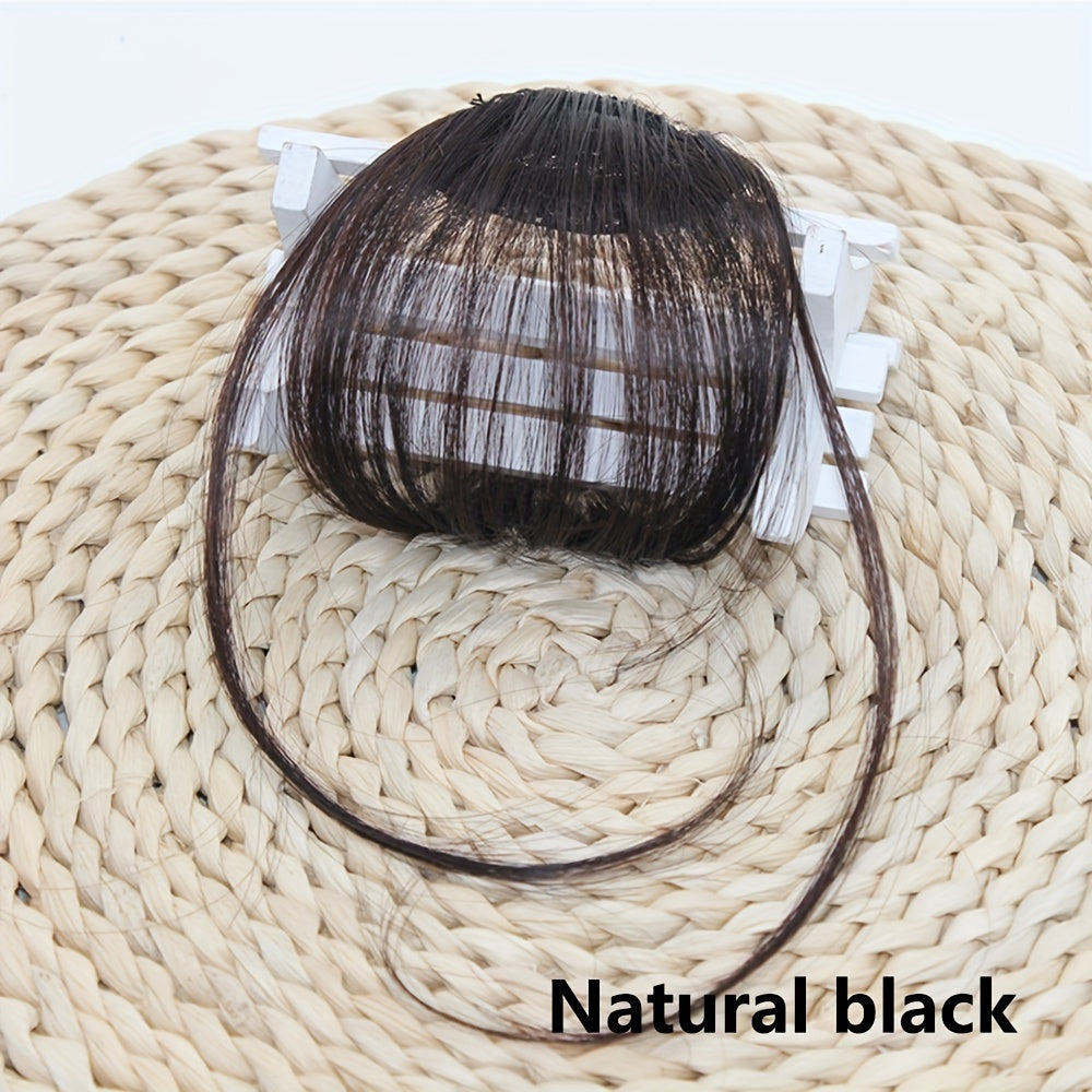 Hair Bangs With Sideburns Synthetic Clip In Hair Extensions Elegant Natural Looking For Daily Use Hair Accessories