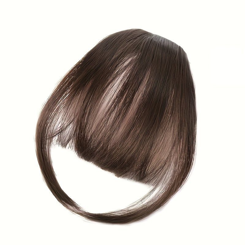 Women'S Straight Hair Bangs Clip-In Extensions, Basics Style, with Sideburns, for Easy to Wear and Natural Look