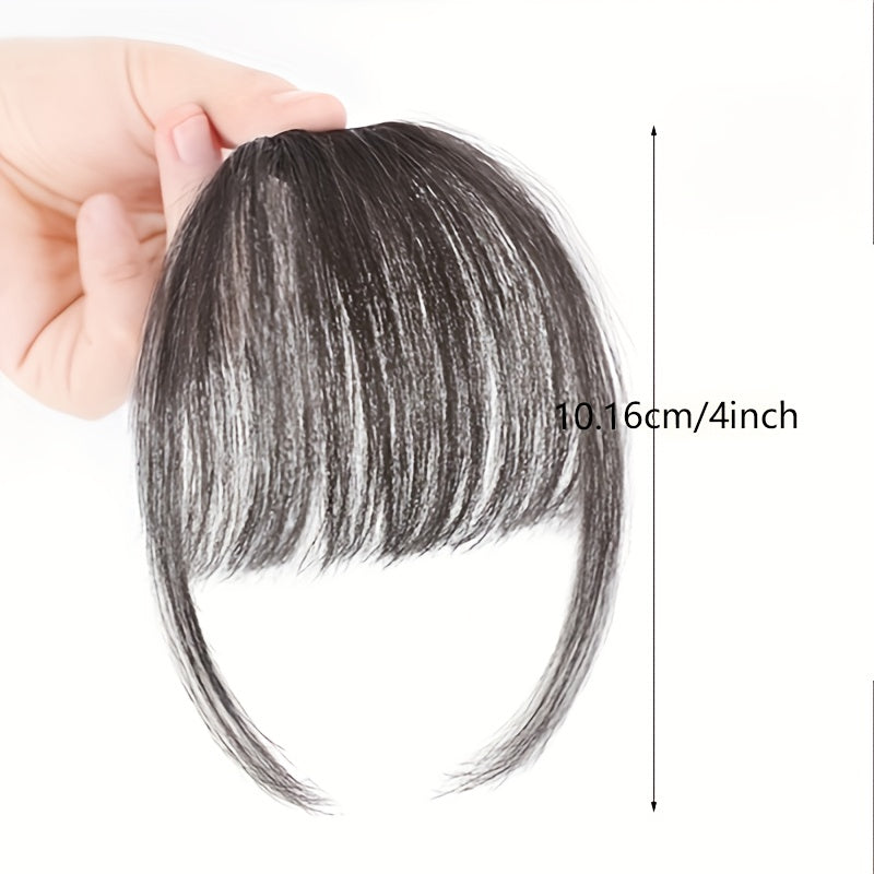 Hair Bangs With Sideburns Synthetic Clip In Hair Extensions Elegant Natural Looking For Daily Use Hair Accessories