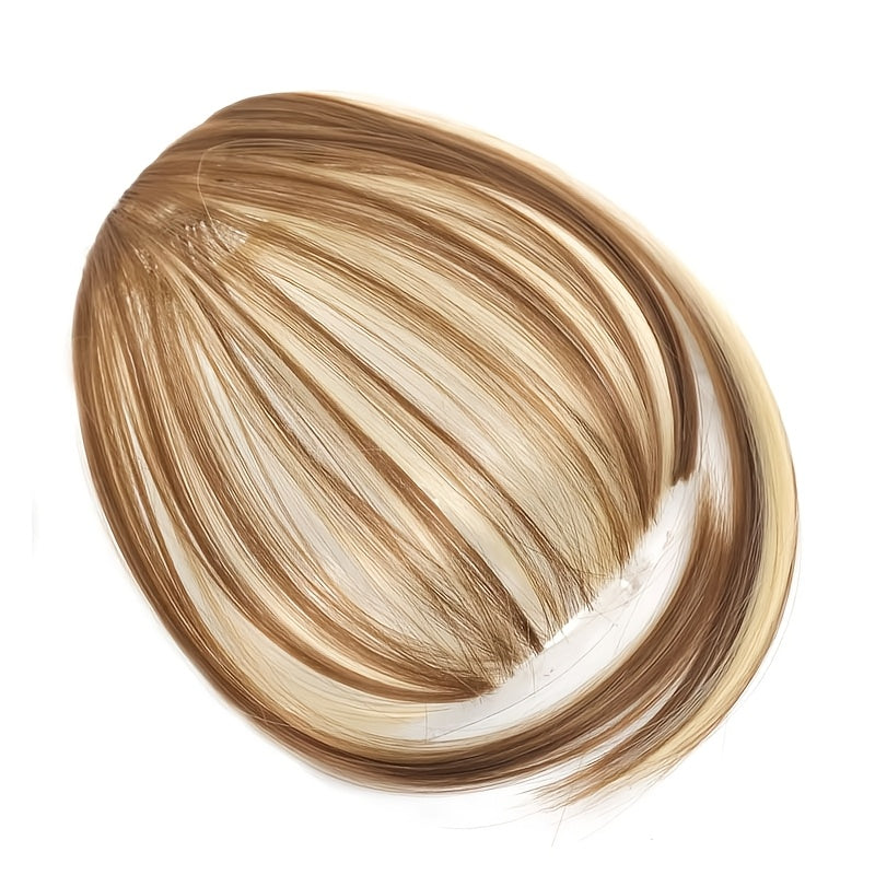 Women'S Straight Hair Bangs Clip-In Extensions, Basics Style, with Sideburns, for Easy to Wear and Natural Look