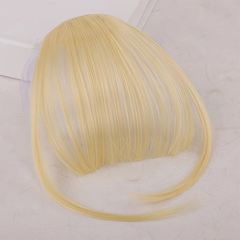 Women'S Straight Hair Bangs Clip-In Extensions, Basics Style, with Sideburns, for Easy to Wear and Natural Look