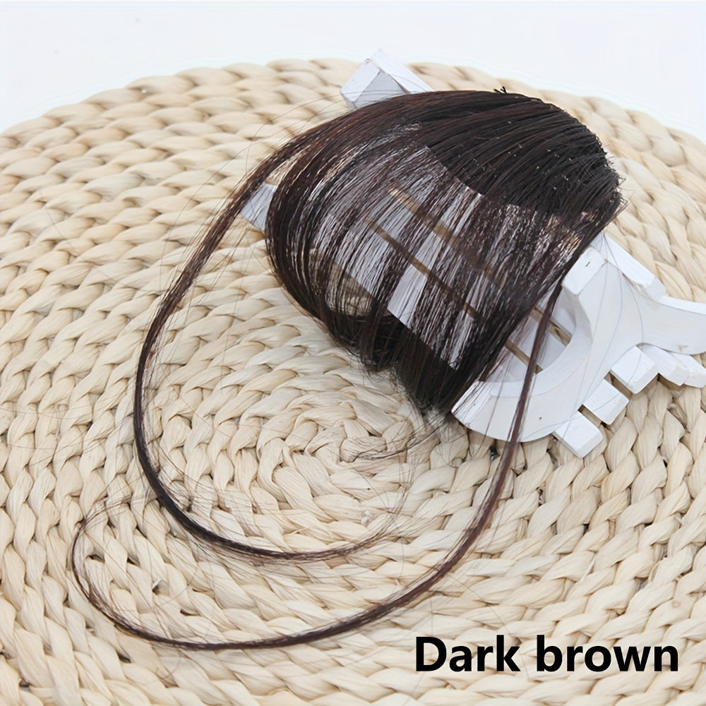 Hair Bangs With Sideburns Synthetic Clip In Hair Extensions Elegant Natural Looking For Daily Use Hair Accessories