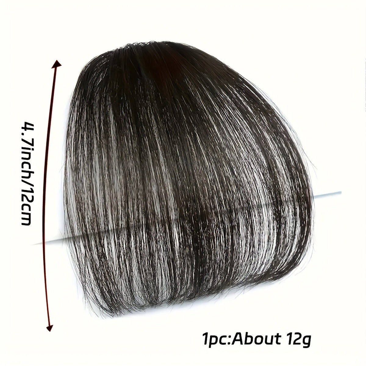 Women'S Synthetic Straight Bangs Hairpiece - Natural-Looking Air Bangs for Short Hair, Easy Clip-In Styling Accessory, Perfect for Everyday or Special Occasions, Hair Accessories, Versatile Hairpiece, Sleek Hairpiece, Secure Fit Hairpiece