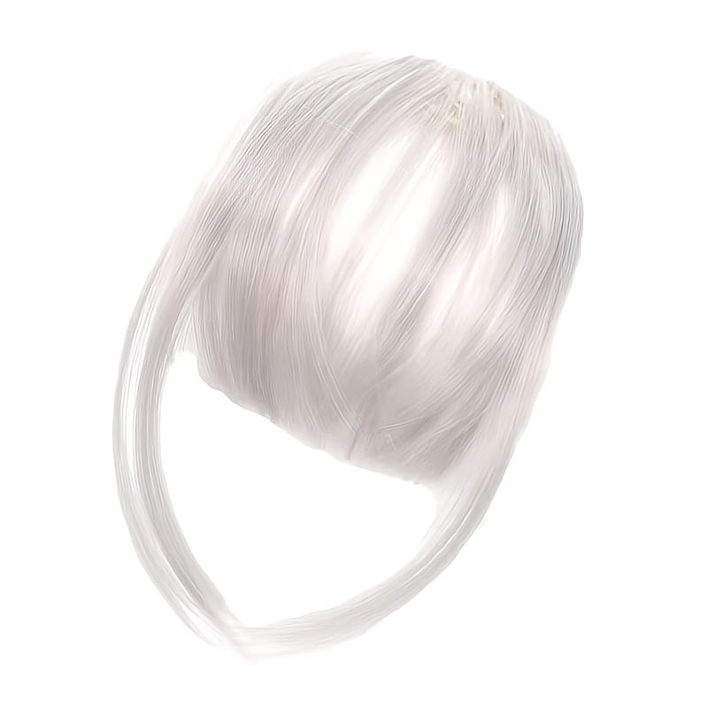 Women'S Straight Hair Bangs Clip-In Extensions, Basics Style, with Sideburns, for Easy to Wear and Natural Look