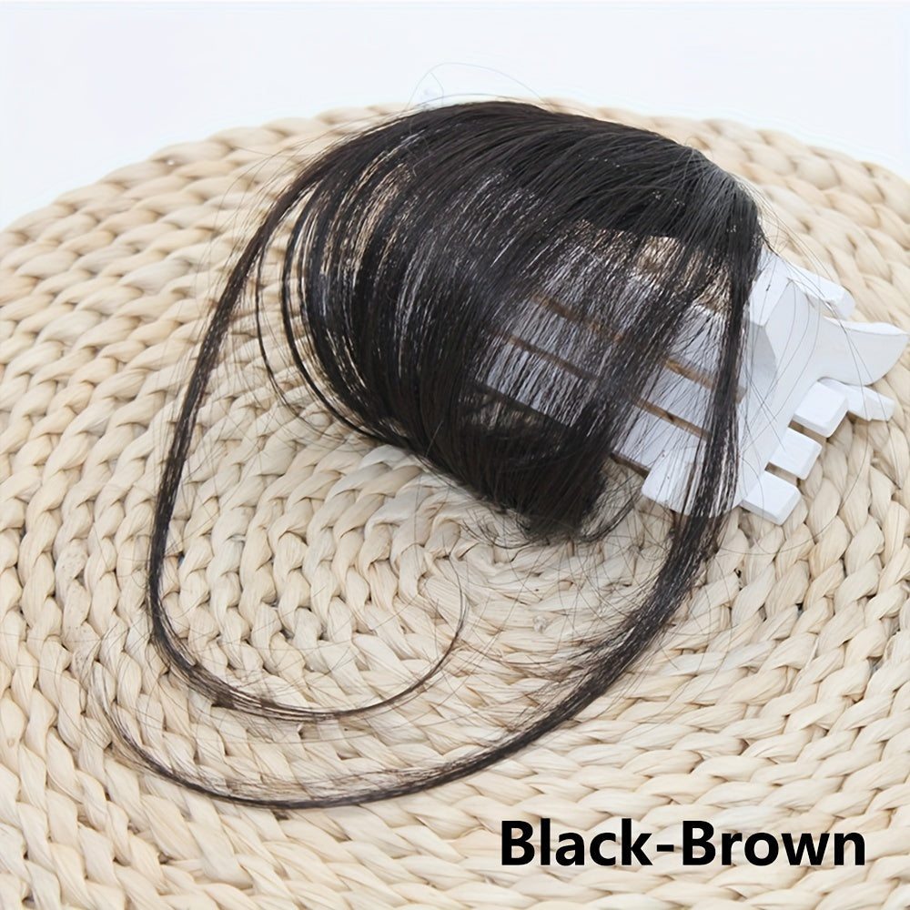 Hair Bangs With Sideburns Synthetic Clip In Hair Extensions Elegant Natural Looking For Daily Use Hair Accessories