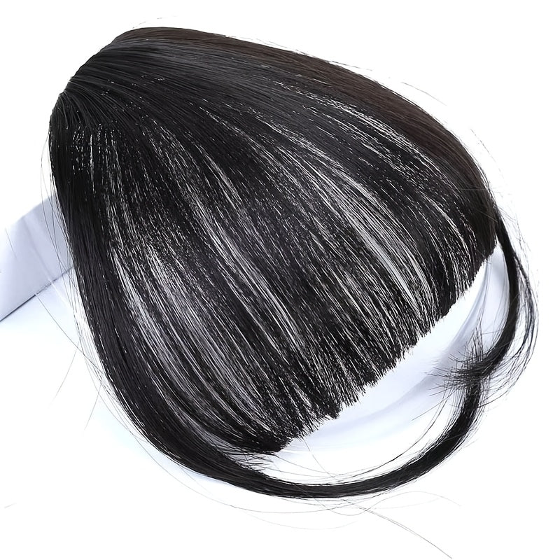 Women'S Straight Hair Bangs Clip-In Extensions, Basics Style, with Sideburns, for Easy to Wear and Natural Look